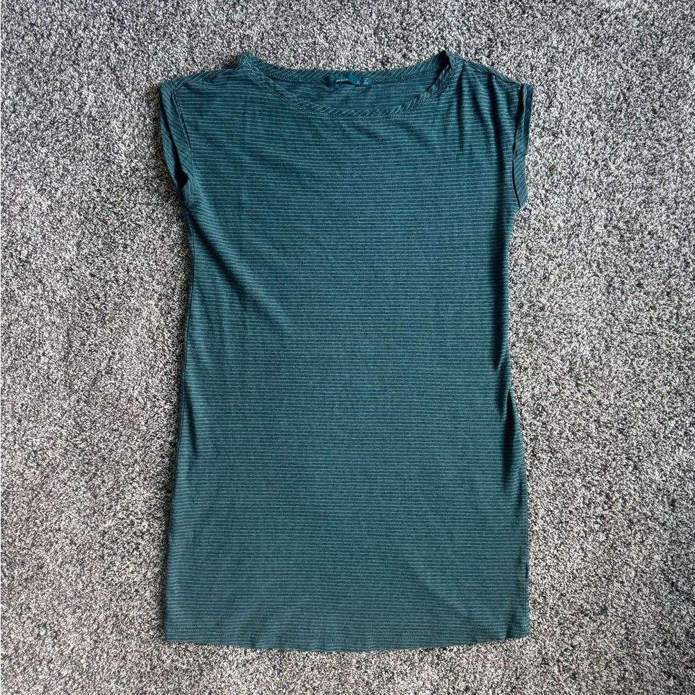 Prana Striped Green Dress